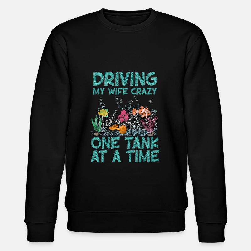 Aquarium Fish Gift - Stanley/Stella CHANGER Unisex Organic Sweatshirt - black