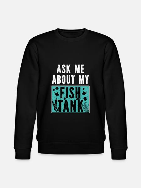 Aquarium Fish Gift - Stanley/Stella CHANGER Unisex Organic Sweatshirt - black