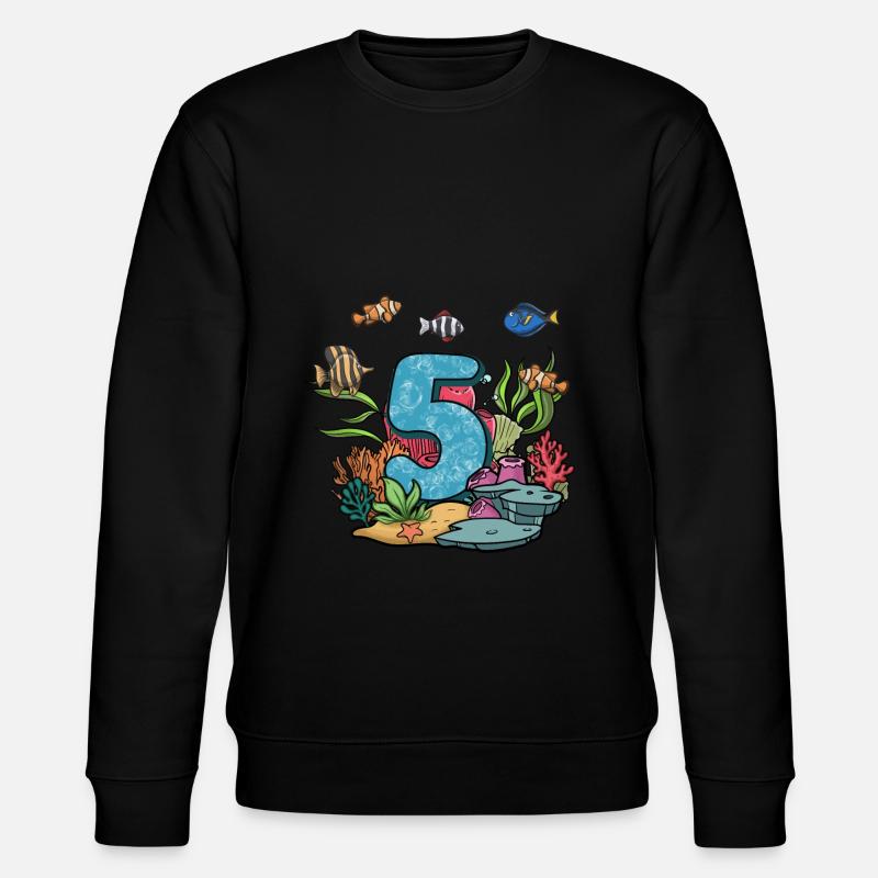 Aquarium Fisch Geschenk - Stanley/Stella Unisex Bio-Sweatshirt CHANGER  - Schwarz