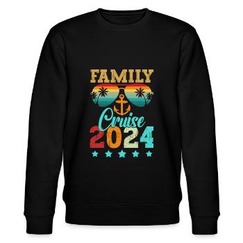 Cruise Cruise Ship Gift - Stanley/Stella CHANGER Unisex Organic Sweatshirt - black - Front - Nik (191cm) & Marisol (170cm)