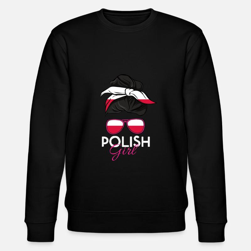 Polnisches Mädchen - Stanley/Stella Unisex Bio-Sweatshirt CHANGER  - Schwarz