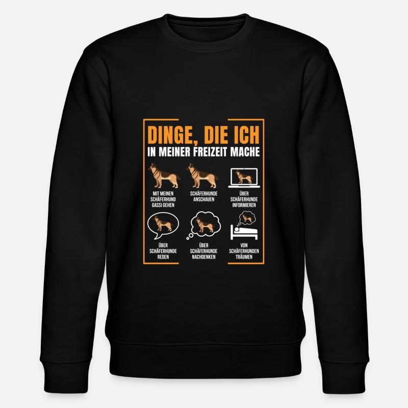 Schäferhund - Stanley/Stella Unisex Bio-Sweatshirt CHANGER  - Schwarz