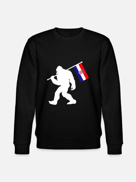Croatia Bigfoot - Stanley/Stella CHANGER Unisex Organic Sweatshirt - black