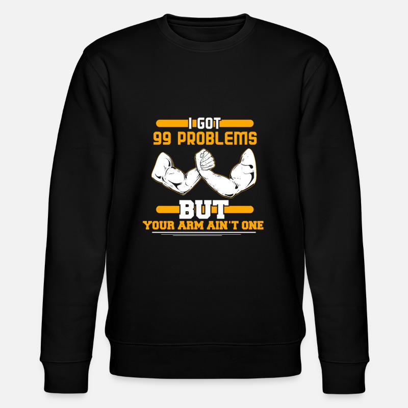 Bras de fer - Sweat bio CHANGER Stanley/Stella Unisexe - noir