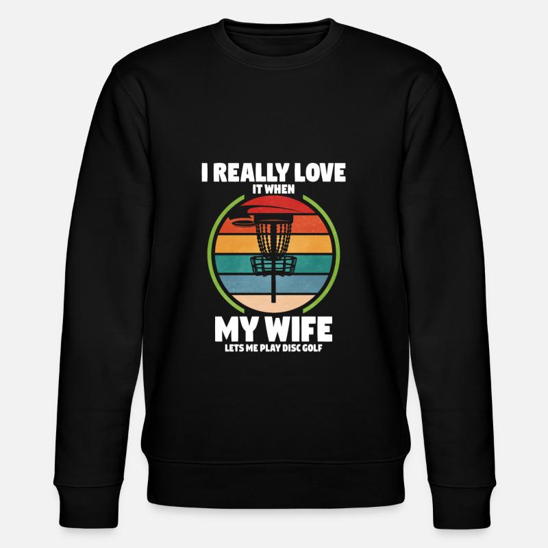 Frisbee Golf Disc Golf - Stanley/Stella økologisk unisex-sweatshirt CHANGER  - sort