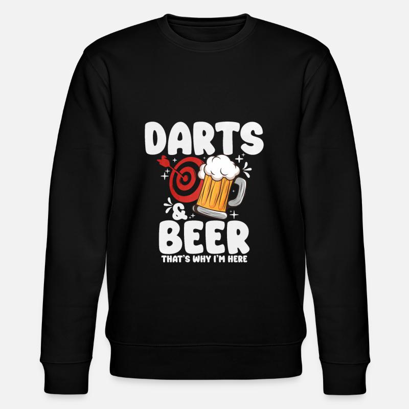 Darts - Stanley/Stella CHANGER Unisex Organic Sweatshirt - black