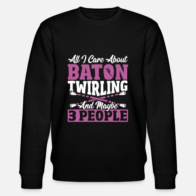 Baton Twirling Baton Twirler Geschenk - Stanley/Stella Unisex Bio-Sweatshirt CHANGER  - Schwarz