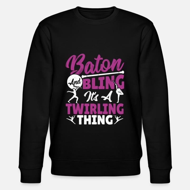 Bâton Twirling Bâton Twirler cadeau - Sweat bio CHANGER Stanley/Stella Unisexe - noir