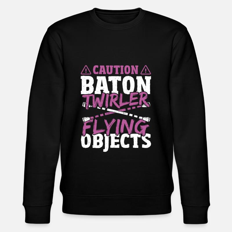 Baton Twirling Baton Twirler Gift - Stanley/Stella CHANGER Unisex Organic Sweatshirt - black