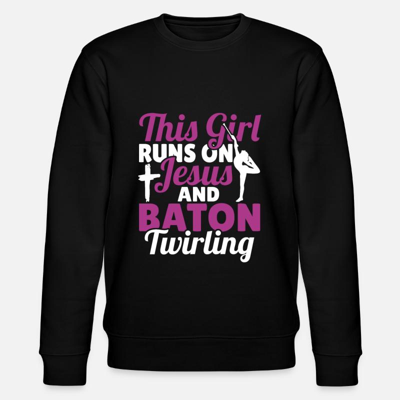 Bâton Twirling Bâton Twirler cadeau - Sweat bio CHANGER Stanley/Stella Unisexe - noir