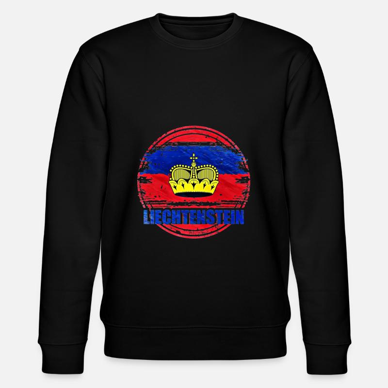 Liechtenstein - Stanley/Stella Unisex Bio-Sweatshirt CHANGER  - Schwarz