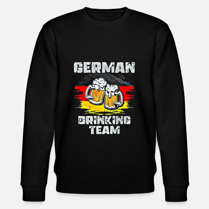 Deutschland Trink Team - Stanley/Stella Unisex Bio-Sweatshirt CHANGER  - Schwarz