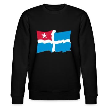 Crete - Stanley/Stella CHANGER Unisex Organic Sweatshirt - black - Front - Nik (191cm) & Marisol (170cm)