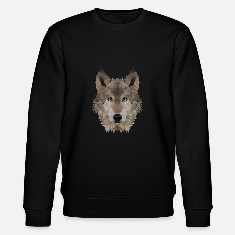 Wolf - Stanley/Stella Unisex Bio-Sweatshirt CHANGER  - Schwarz