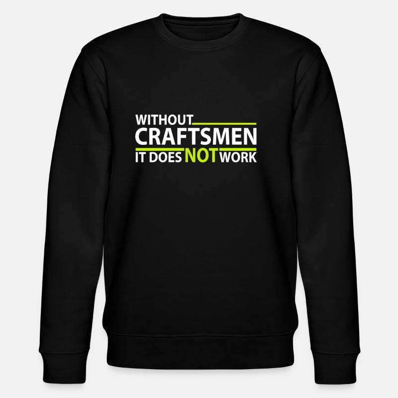 without Craftman - without craftsman - Stanley/Stella CHANGER Unisex Organic Sweatshirt - black