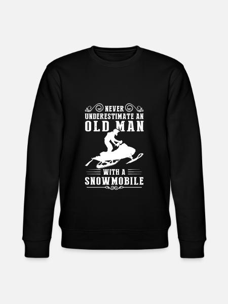 Snowmobile saying snowmobile gift - Stanley/Stella CHANGER Unisex Organic Sweatshirt - black