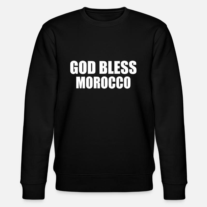 God bless morocco maroc - Sweat bio CHANGER Stanley/Stella Unisexe - noir