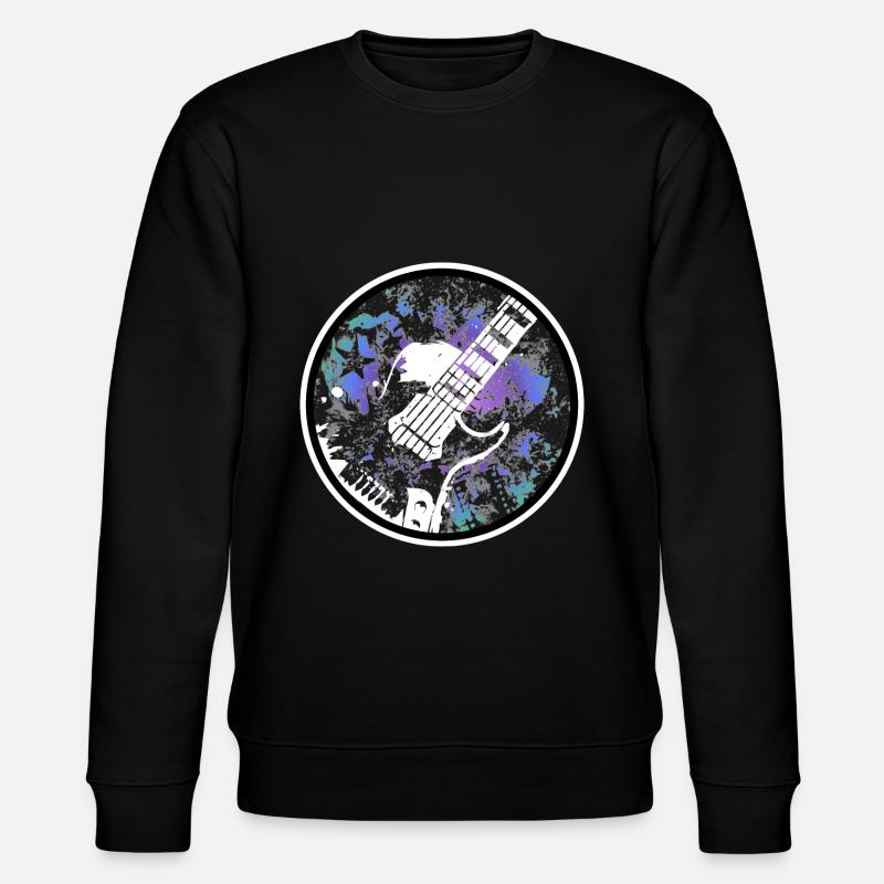 Gitarre - Stanley/Stella Unisex Bio-Sweatshirt CHANGER  - Schwarz