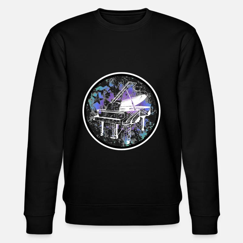Klavierdesign - Stanley/Stella Unisex Bio-Sweatshirt CHANGER  - Schwarz