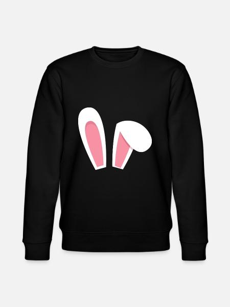 EASTERBUNNY EASTER EARS EARS - Stanley/Stella CHANGER Unisex Organic Sweatshirt - black
