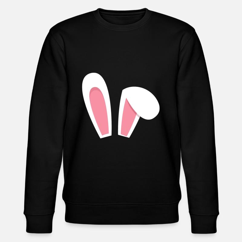 EASTERBUNNY EASTER EARS EARS - Stanley/Stella CHANGER Unisex Organic Sweatshirt - black
