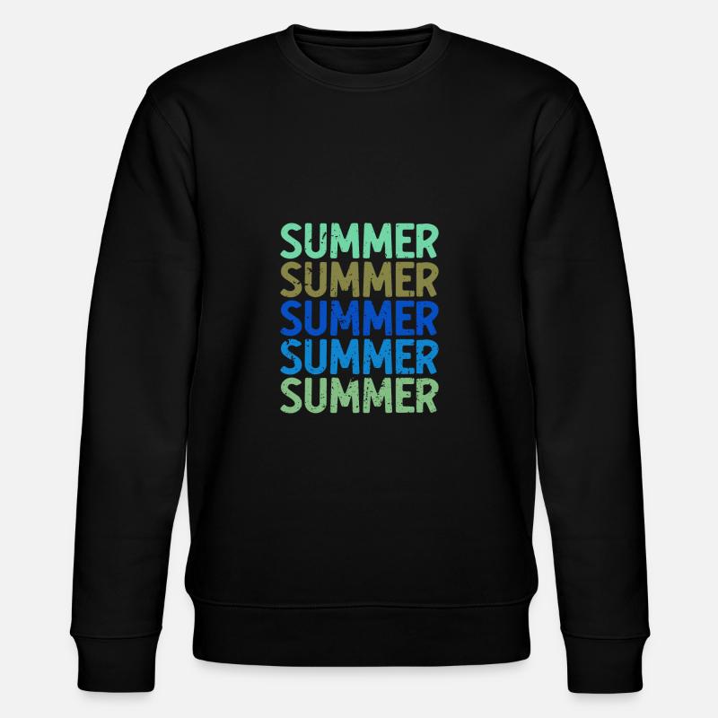 Sommer Sommer Sommerspaß Sommergeschenk - Stanley/Stella Unisex Bio-Sweatshirt CHANGER - Schwarz