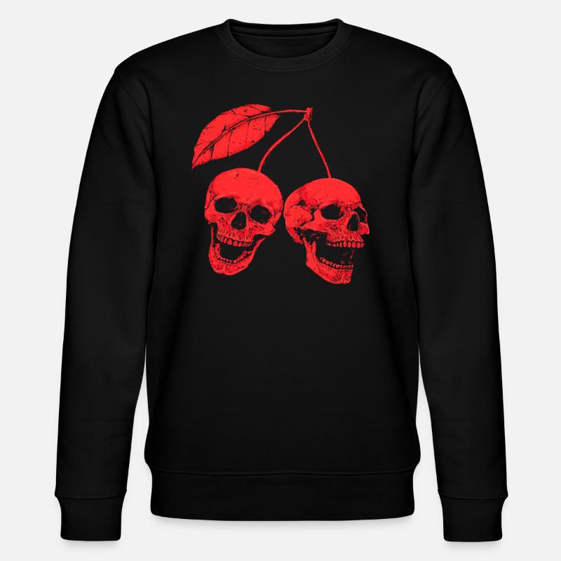 Kirsch-Totenköpfe - Stanley/Stella Unisex Bio-Sweatshirt CHANGER  - Schwarz