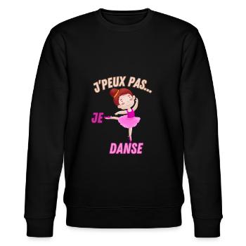 j'peux pas...je danse - Sweat bio CHANGER Stanley/Stella Unisexe - noir - Devant - Nik (191cm) & Marisol (170cm)