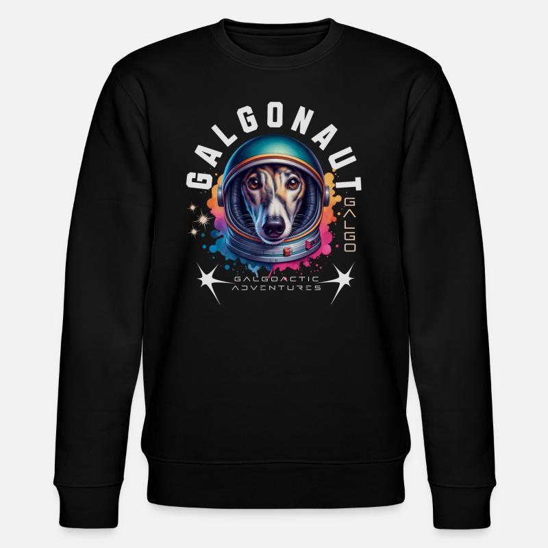 Windhund-Design | Galgonaut - Stanley/Stella Unisex Bio-Sweatshirt CHANGER  - Schwarz