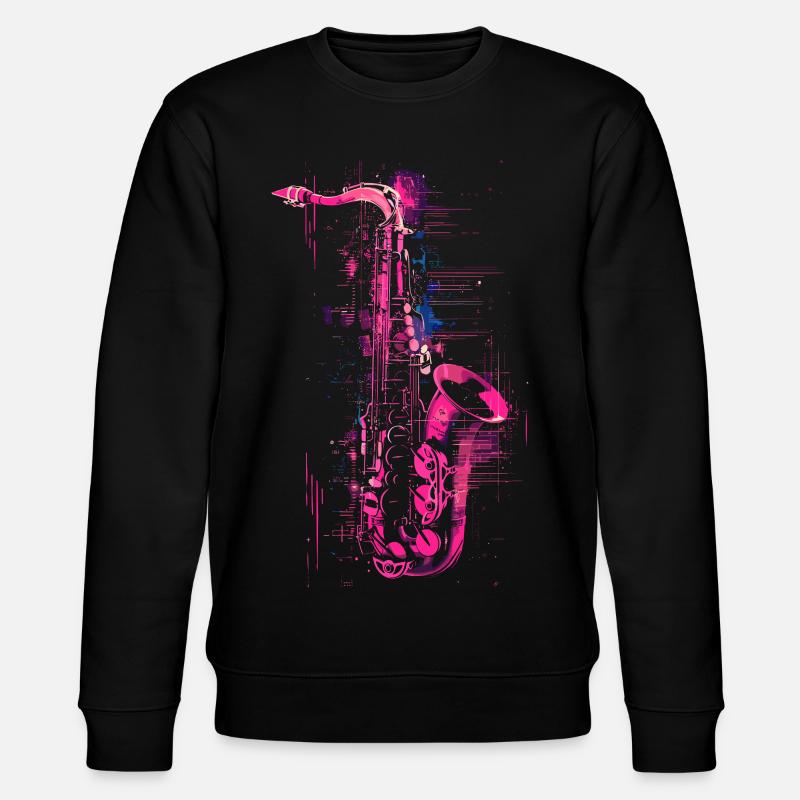 Graphisme pour saxophone - Sweat bio CHANGER Stanley/Stella Unisexe - noir