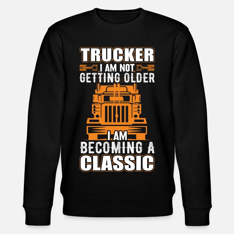Lkw Fahrer - Stanley/Stella Unisex Bio-Sweatshirt CHANGER  - Schwarz