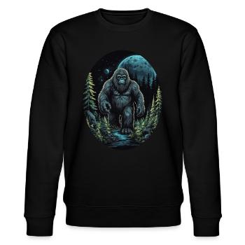 Bigfoot - Design de Sasquatch Mystique pour Naturlie - Sweat bio CHANGER Stanley/Stella Unisexe - noir - Devant - Nik (191cm) & Marisol (170cm)