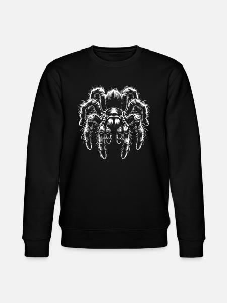 Large Hairy Tarantula Tarantula - Stanley/Stella CHANGER Unisex Organic Sweatshirt - black