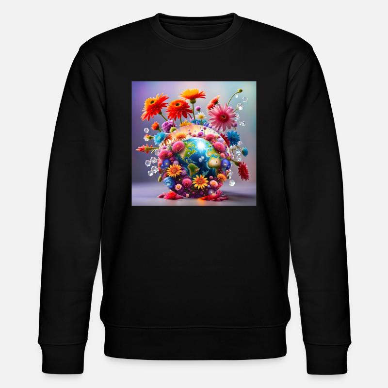 Planète Terre - Sweat bio CHANGER Stanley/Stella Unisexe - noir