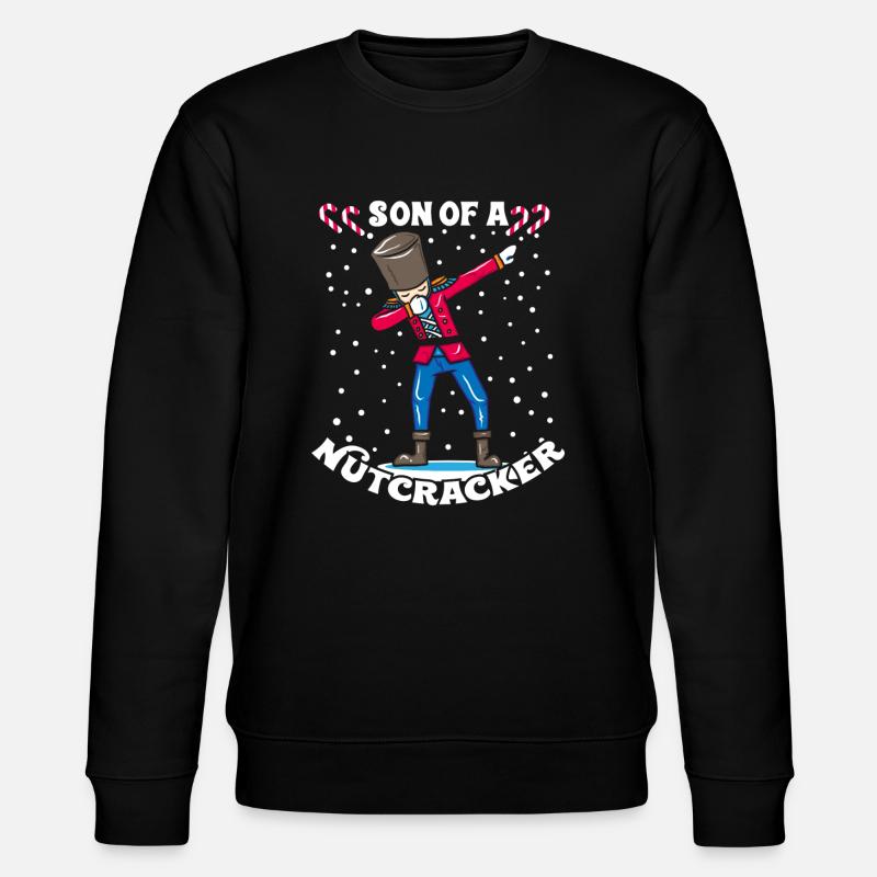 Dabbing Nussknacker Weihnachten Geschenk Dab - Stanley/Stella Unisex Bio-Sweatshirt CHANGER - Schwarz
