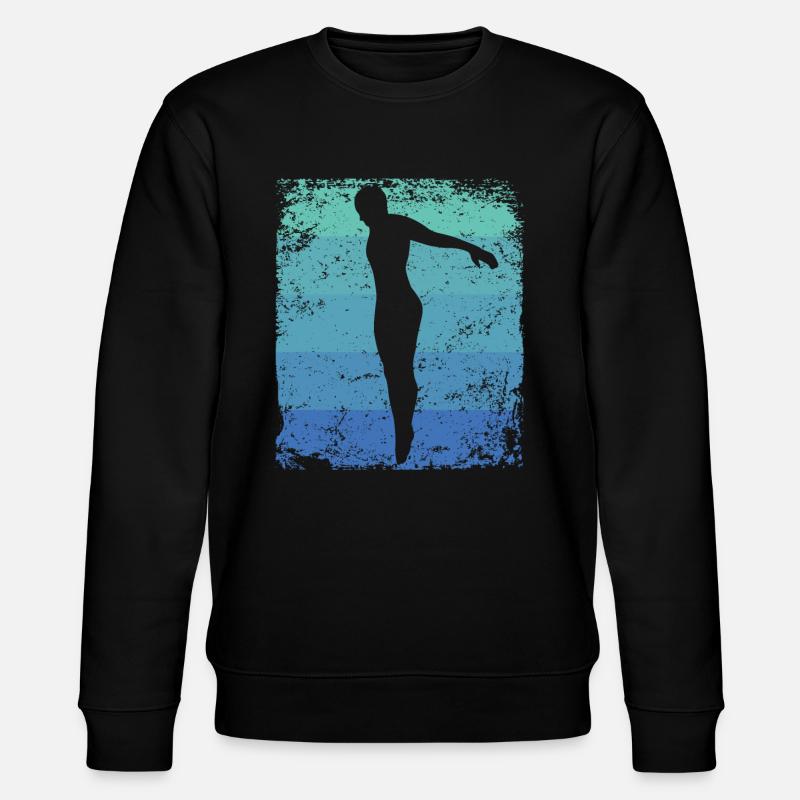 Synchronized Water Diver High Diver - Stanley/Stella CHANGER Unisex Organic Sweatshirt - black