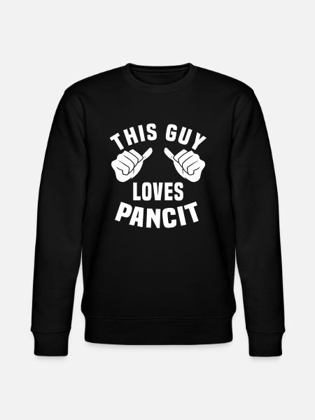This guy loves Pancit - Stanley/Stella CHANGER Unisex Organic Sweatshirt - black