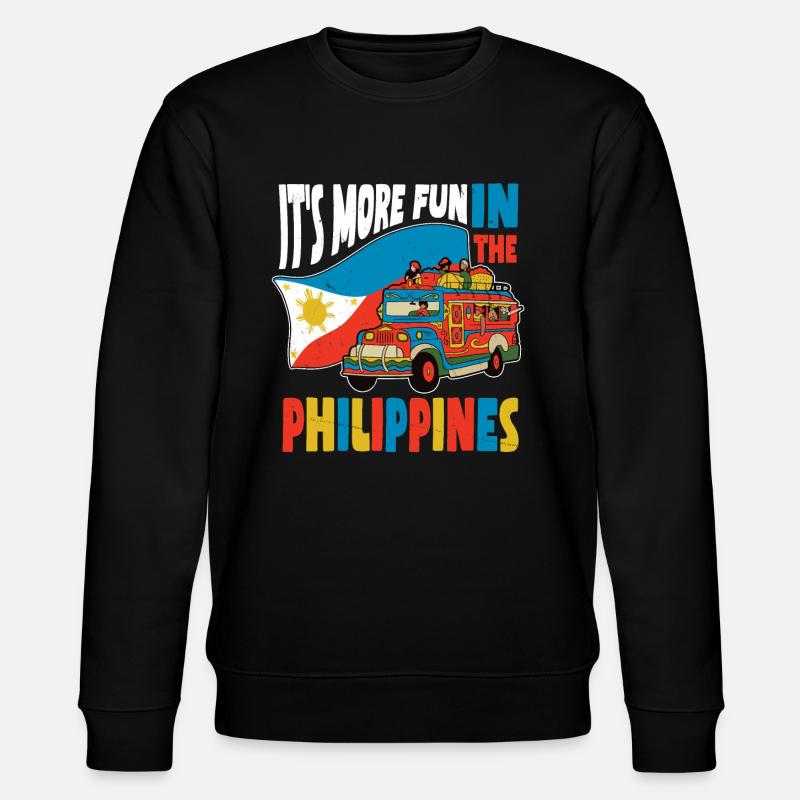 Philippinen-zitat - Stanley/Stella Unisex Bio-Sweatshirt CHANGER - Schwarz