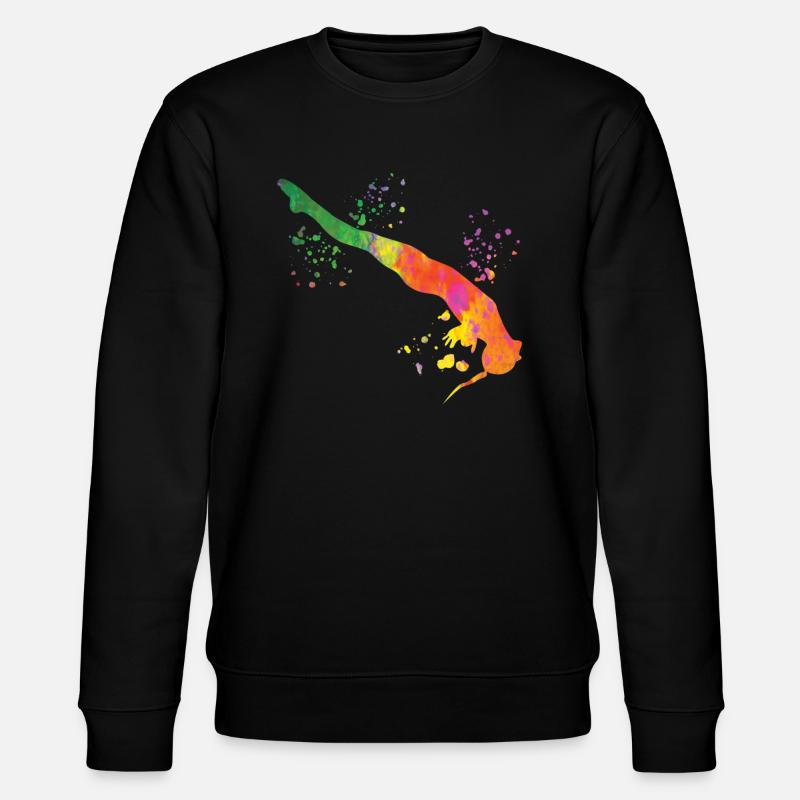 Turmspringen Kunstspringen Synchronspringen - Stanley/Stella Unisex Bio-Sweatshirt CHANGER - Schwarz