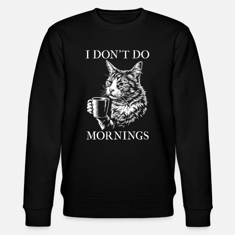 Chat Café Drôle - Sweat bio CHANGER Stanley/Stella Unisexe - noir