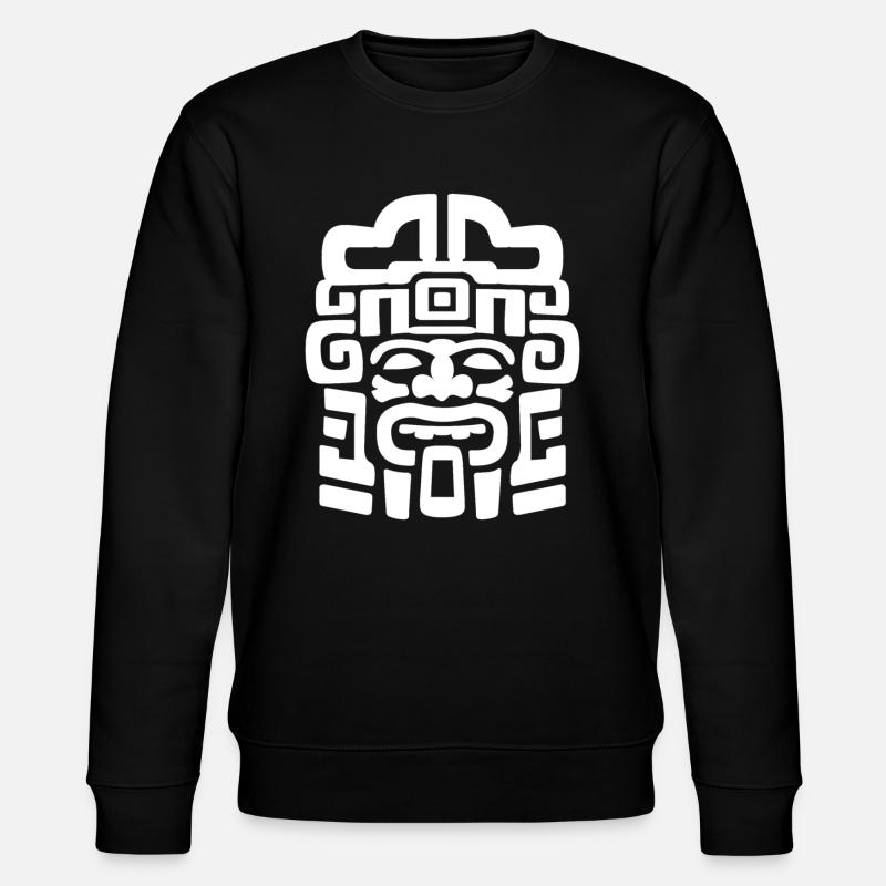 Dieu aztèque Mythologie ancienne Mictlantecuhtli - Sweat bio CHANGER Stanley/Stella Unisexe - noir