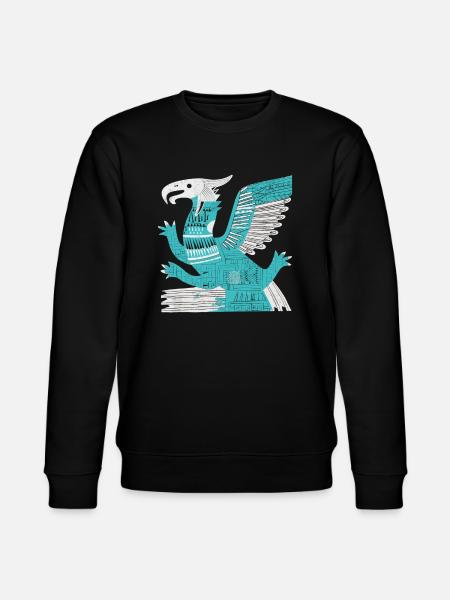 Aztec God Ancient Mythology Quetzalcoatl - Stanley/Stella CHANGER Unisex Organic Sweatshirt - black
