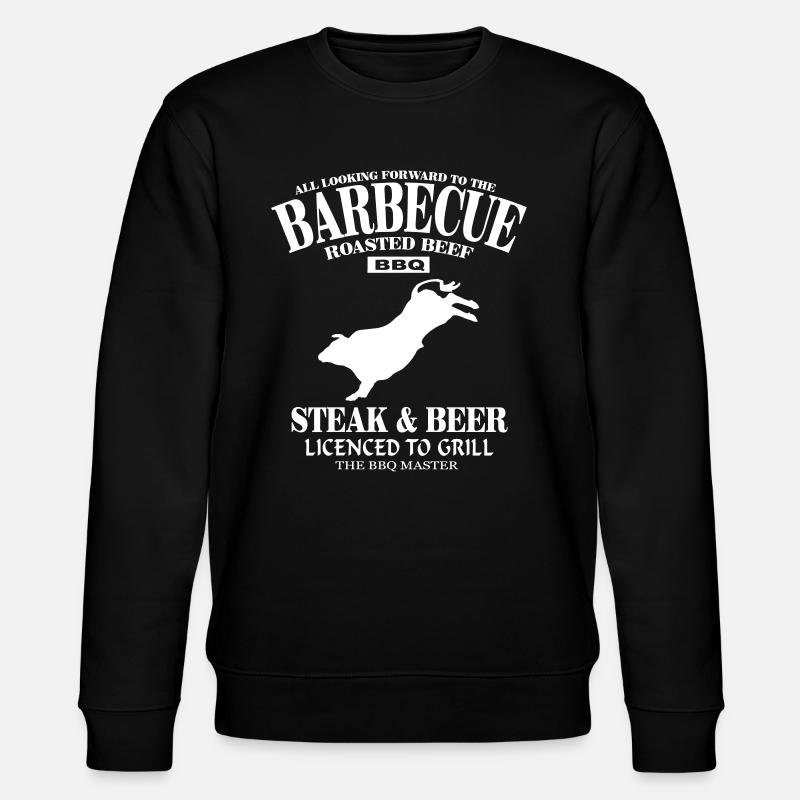 Barbecue - BBQ - Stanley/Stella Unisex Bio-Sweatshirt CHANGER  - Schwarz