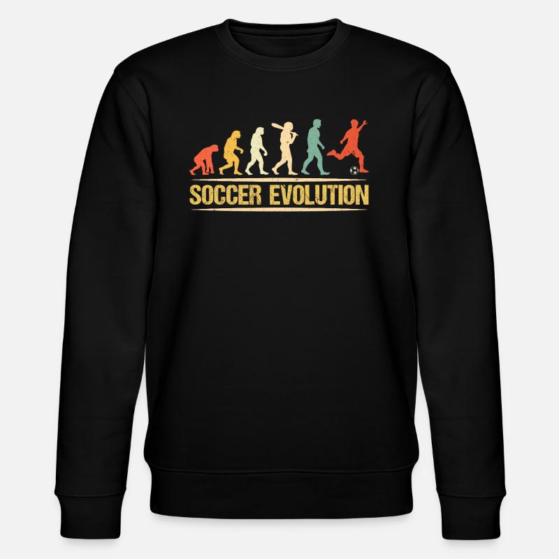 Évolution du football - Sweat bio CHANGER Stanley/Stella Unisexe - noir