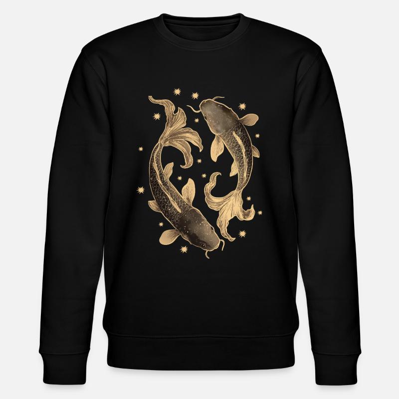 Koi Karpfen - Stanley/Stella Unisex Bio-Sweatshirt CHANGER  - Schwarz