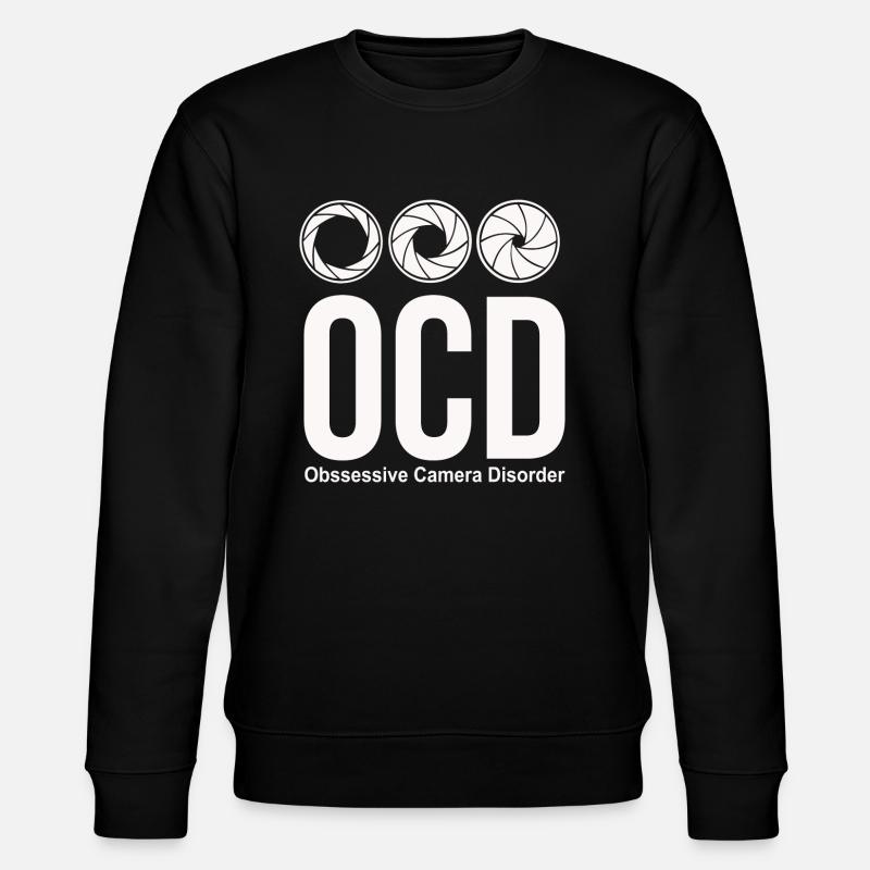 ocd photographer funny - Stanley/Stella CHANGER Unisex Organic Sweatshirt - black
