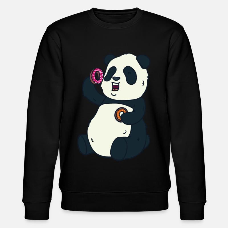 Donuts Panda - Sweat bio CHANGER Stanley/Stella Unisexe - noir