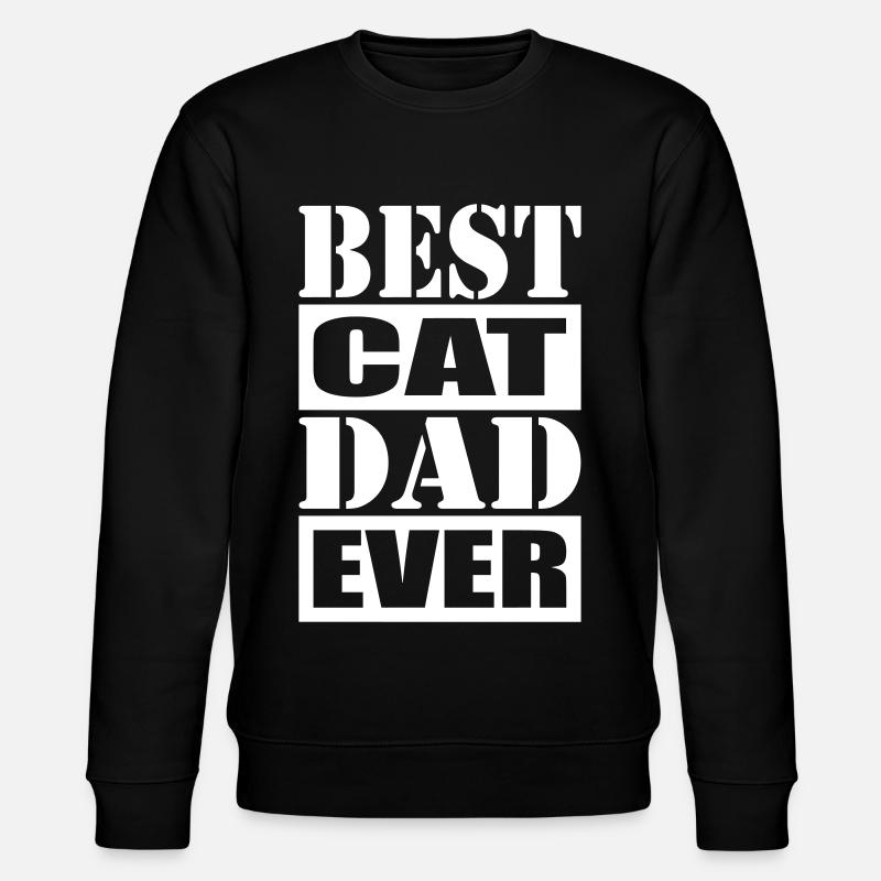 Best Cat Dad Ever - Stanley/Stella Unisex Bio-Sweatshirt CHANGER  - Schwarz