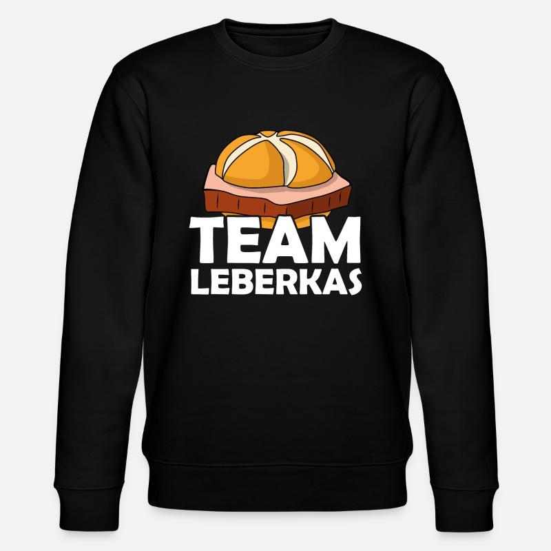 Team Leberkas Fleischkäse Spruch - Stanley/Stella Unisex Bio-Sweatshirt CHANGER  - Schwarz