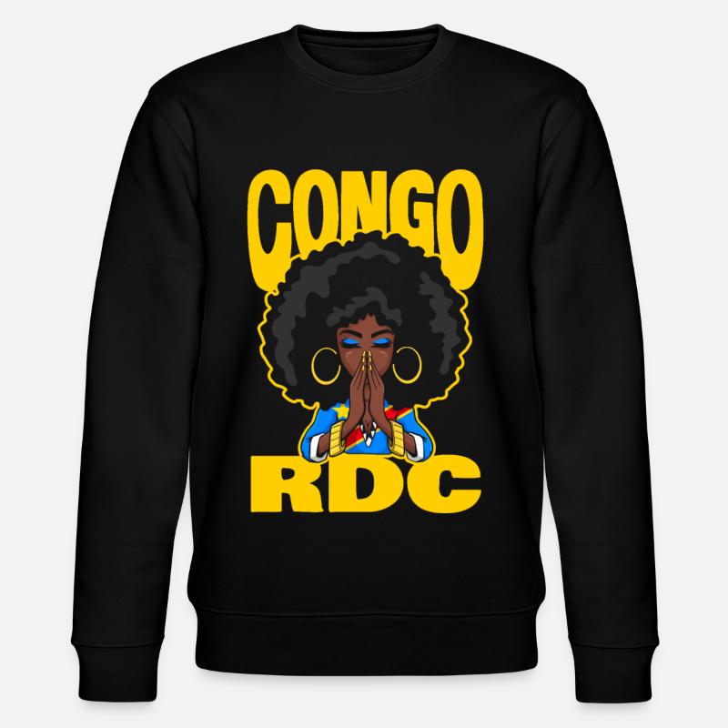 CONGO RDC - Sweat bio CHANGER Stanley/Stella Unisexe - noir